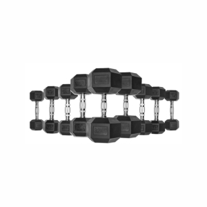 Гексагональные обрезиненные гантели UltraGym от 12,5 до 25 кг 