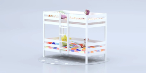 Кровать детская двухъярусная Савушка-05 80х160 White (белый)