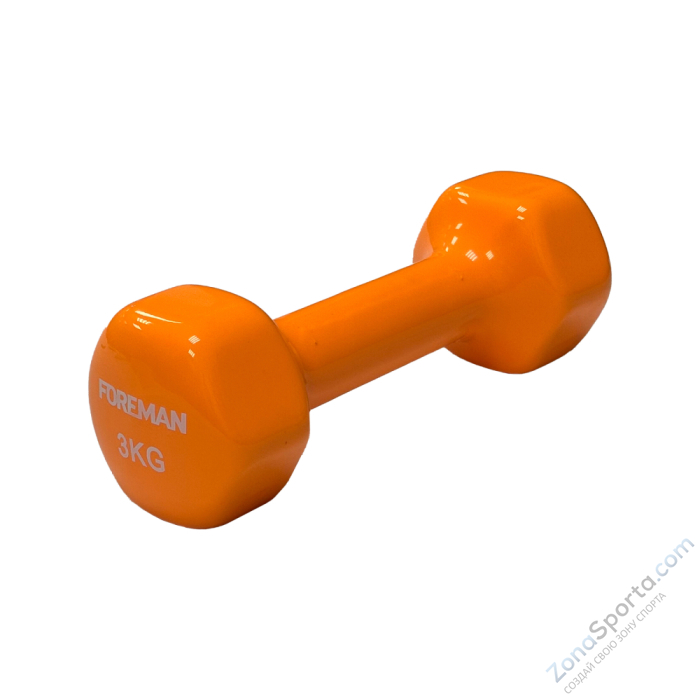 Виниловые гантели для аэробики 3 кг, пара Foreman IVD-KG